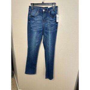 Vintage Violet Womens Bootcut High Rise Jeans Size 8P Dark Stretch Denim NEW